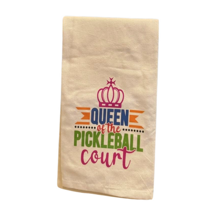 Queen of the Pickleball Court Bar Towel