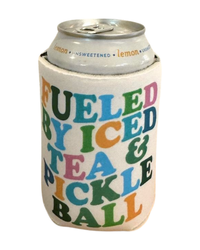 Pickleball Neoprene Can Coolers in Multi Colors & Designs 12oz