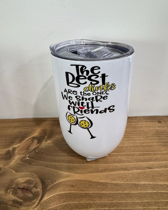 Mahjongg best Drinks with Friends Wine Tumbler