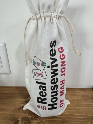 Cheers! The Best Drinks Are With Friends Mah Jongg Wine Bag