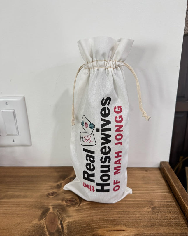 The Real Housewives of Mah Jongg Wine Bag