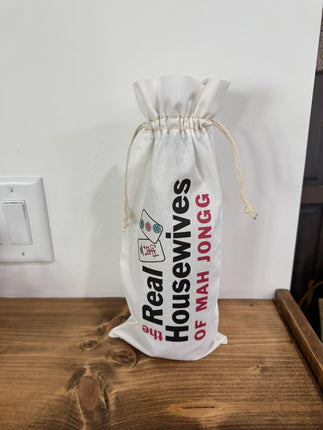 The Real Housewives of Mah Jongg Wine Bag