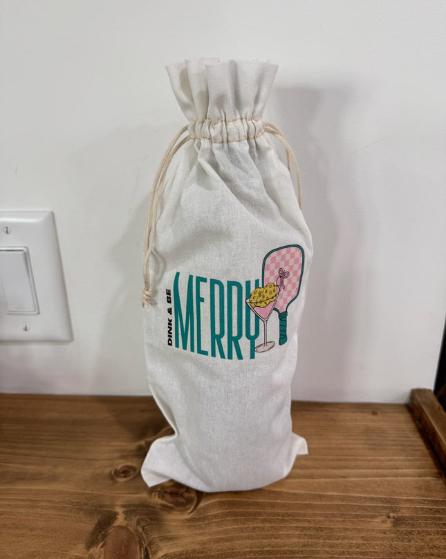 Dink & Be Merry Wine Bag