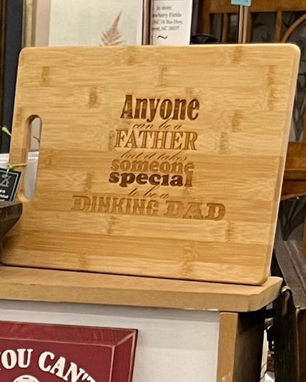 Get Out of the Kitchen Grill Engraved Bamboo Wood Cutting Board