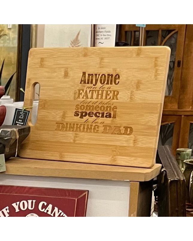 Get Out of the Kitchen Grill Engraved Bamboo Wood Cutting Board