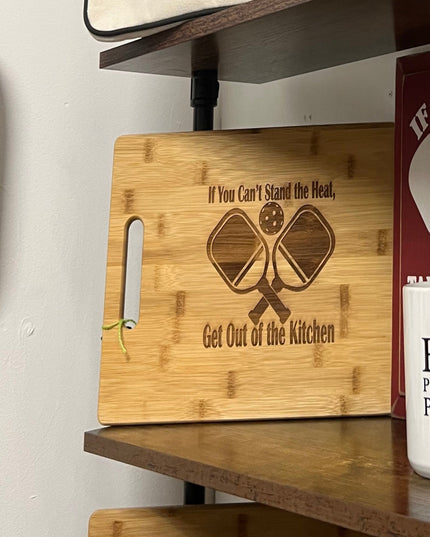 Dinking Dad Grill Engraved Bamboo Wood Cutting Board
