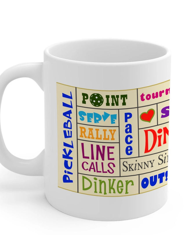 Pickleball Word Art Mug
