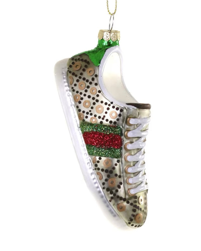 Lux Sneaker Glass Ornament