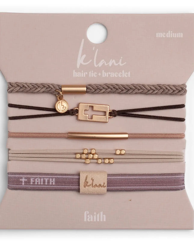 K'Lani hair tie bracelets "Faith"