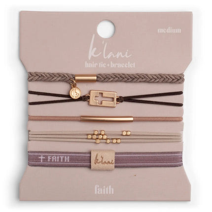 K'Lani hair tie bracelets "Faith"