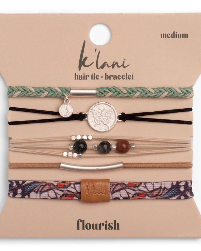 K'Lani hair tie bracelets "Flourish"