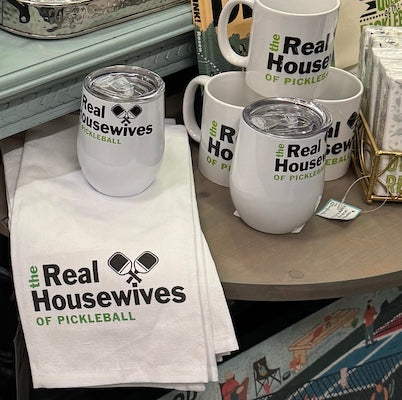 The Real Housewives of Pickleball Stemless Wine Glass Tumbler