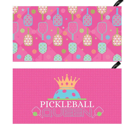 Pickleball Queen Double-Sided Microfiber Sport Towel