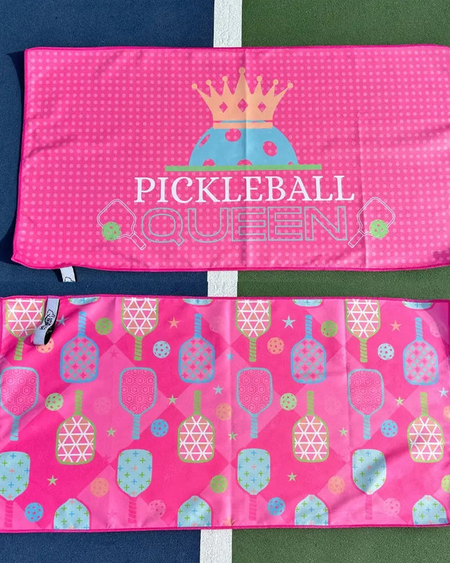 Pickleball Queen Double-Sided Microfiber Sport Towel