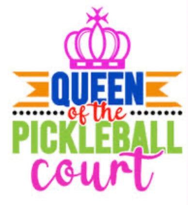 Queen of the Pickleball Court Bar Towel