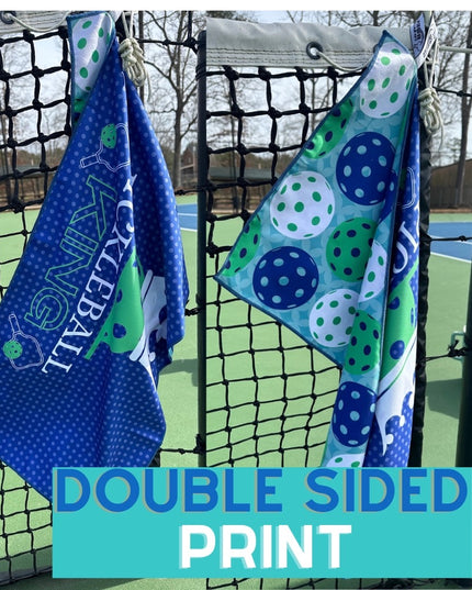 Pickleball King Double-Sided Microfiber Sport Towel