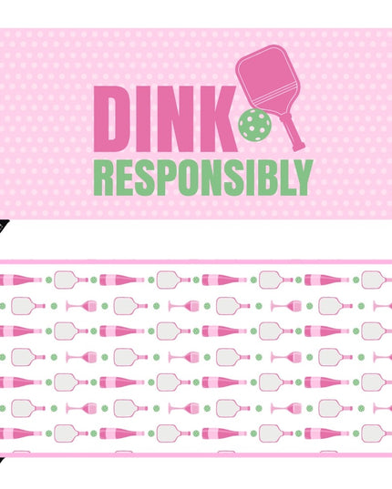 Dink Responsibly  Double-Sided Microfiber Sport Towel