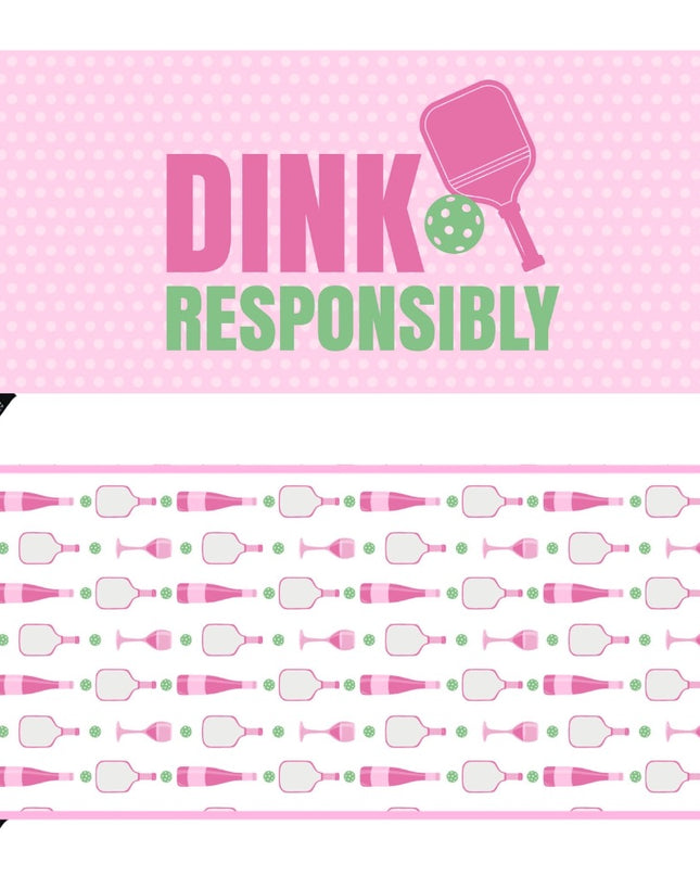 Dink Responsibly  Double-Sided Microfiber Sport Towel