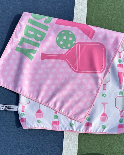 Dink Responsibly  Double-Sided Microfiber Sport Towel