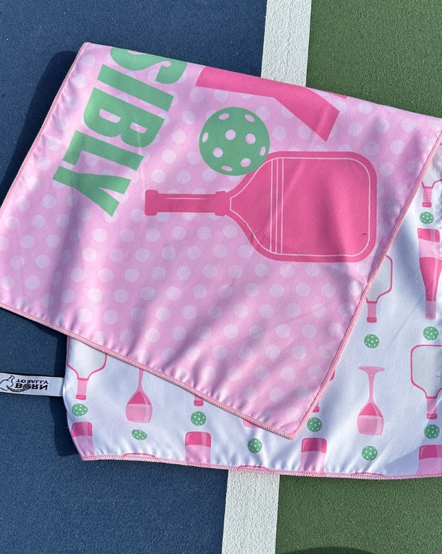 Dink Responsibly  Double-Sided Microfiber Sport Towel
