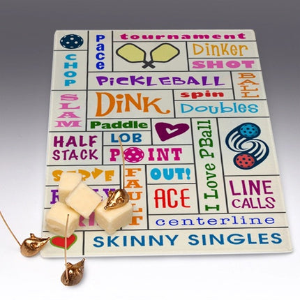 Pickleball Word Art Cutting Board