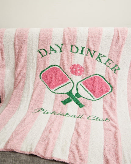 Striped Day Dinker Pickleball Club Blanket