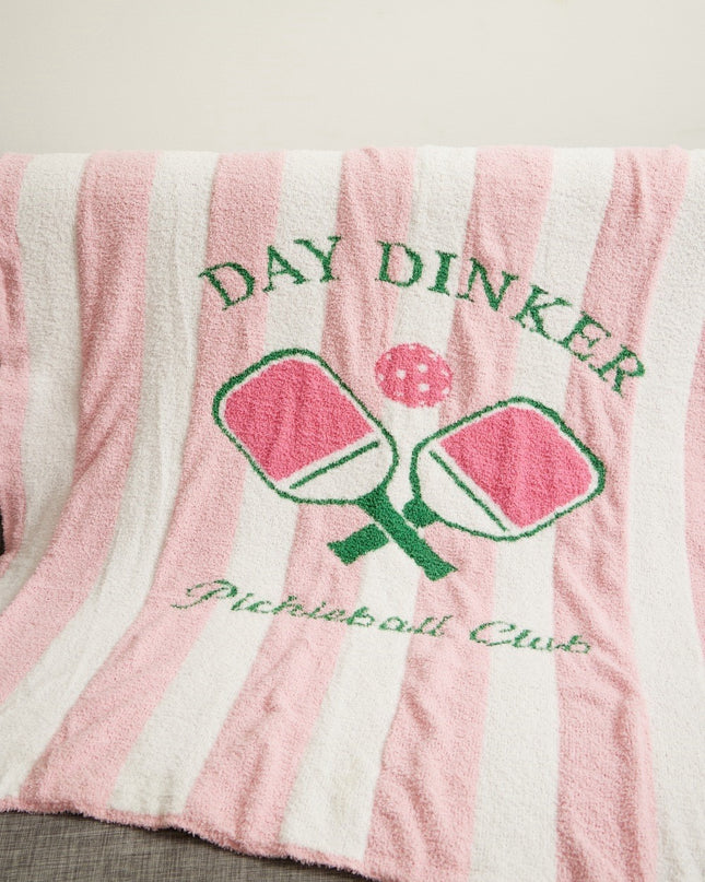Striped Day Dinker Pickleball Club Blanket