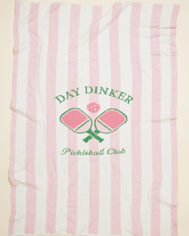 Striped Day Dinker Pickleball Club Blanket