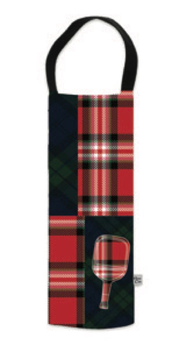 Plaid Paddle Wine Totes