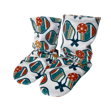 Heatable Luxury Spa Booties - Lux White Pickleball Paddles