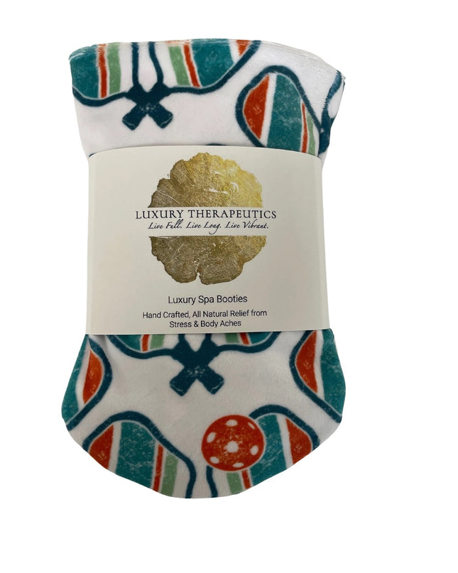 Heatable Luxury Spa Booties - Lux White Pickleball Paddles
