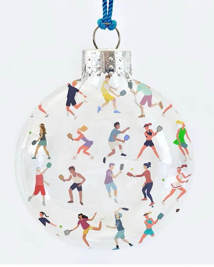 Pickleball collage ornament