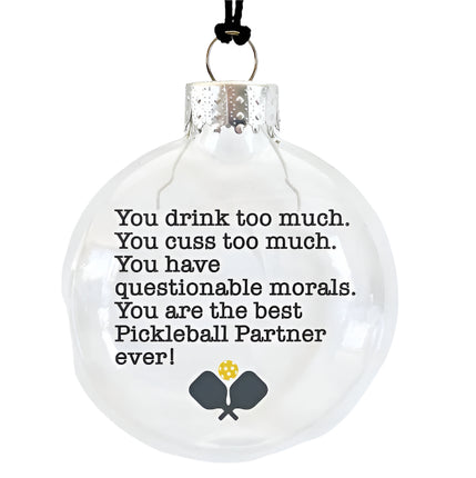 Pickleball Partner Ornament