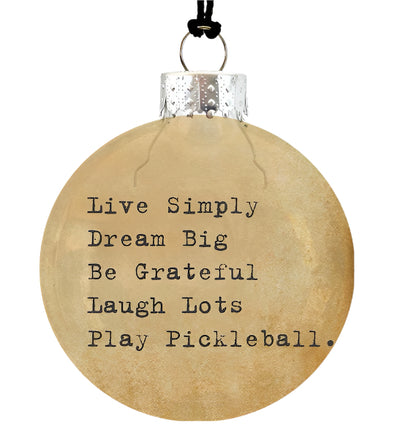 Play Pickleball Ornament