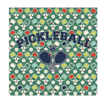 Pickleball Paddle Print Coasters