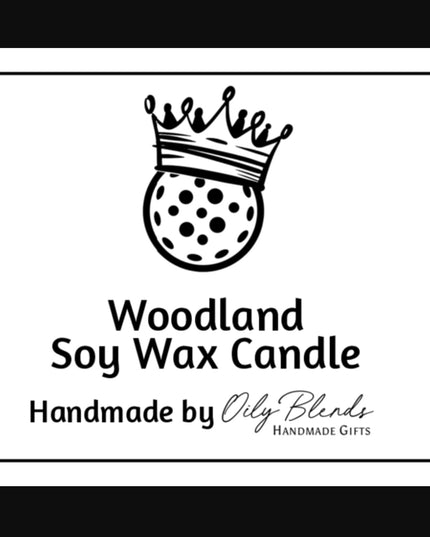 Pickleball Wizard Black Amber Plum Soy Travel Candle