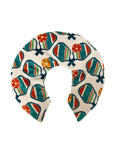 Relaxing Heatable Neck Cozy- Pickleball Paddles White
