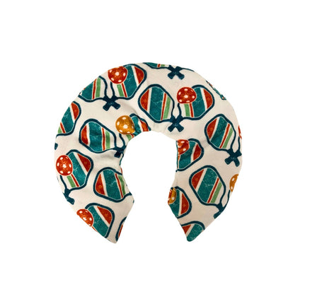 Relaxing Heatable Neck Cozy- Pickleball Paddles White