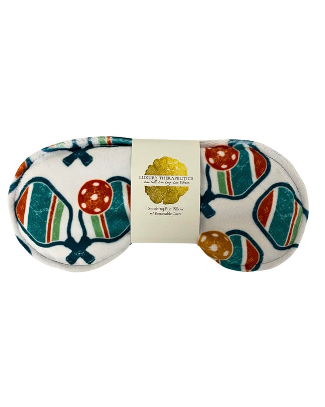 Soothing Eye Pillow w/Removable Cover- Pickleball White