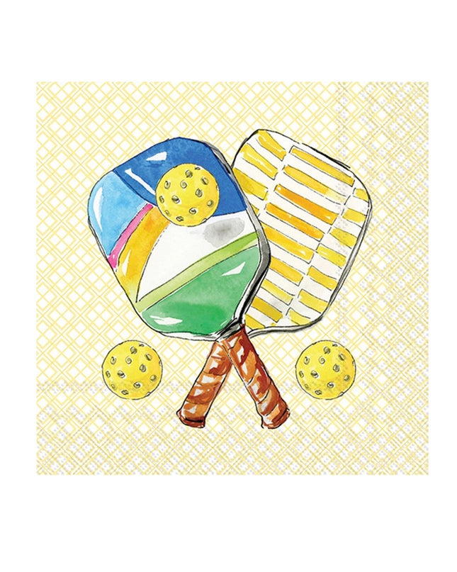 Paper Cocktail Napkins 20ct Pickleball Pair Rosanne Beck