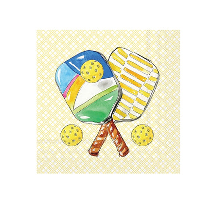 Paper Cocktail Napkins 20ct Pickleball Pair Rosanne Beck
