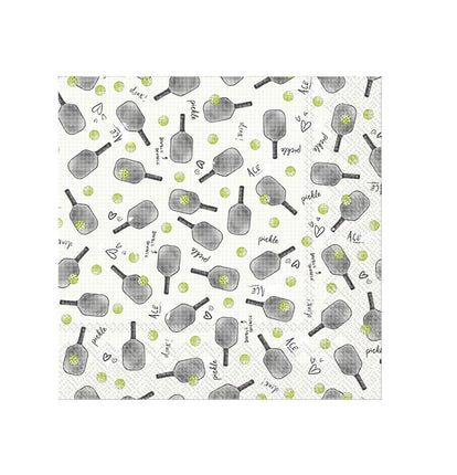 Paper Cocktail Napkin Pack of 20 Pickleball Pattern