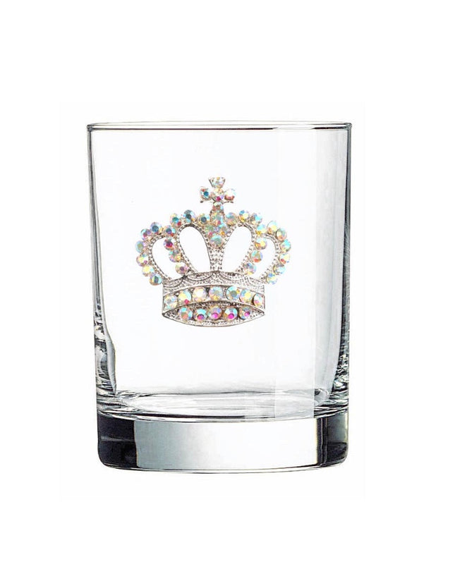Aurora Borealis Crown Jeweled Double Old Fashioned