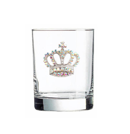 Aurora Borealis Crown Jeweled Double Old Fashioned