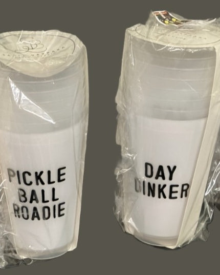 Pickleball Roadie - Set of 8 Frosted Cups