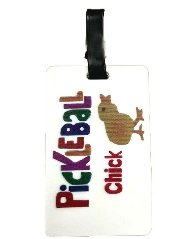 Pickleball Chick Luggage Tag
