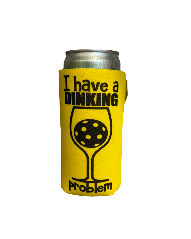 Pickleball Neoprene Slim Can Coolers Multiple Styles 12oz