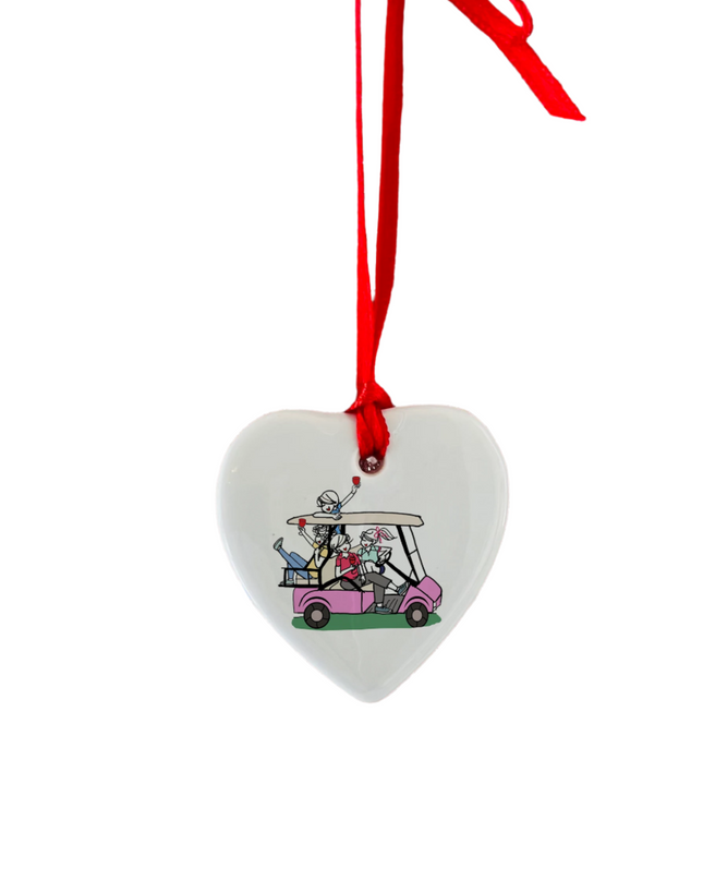 Gift Tag: Golf Cart Fun, Cheers Tag Ornament