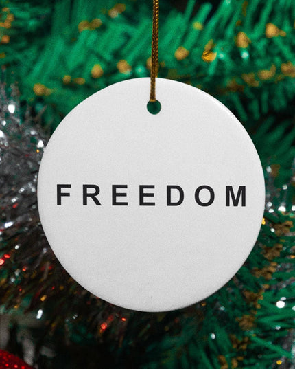 Freedom RIP Charlie Kirk 1993-2025 Ornament, Freedom Decor