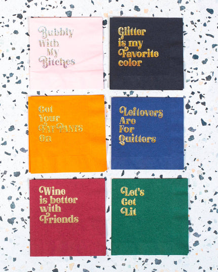 F**k It Let's Drink Cocktail Napkin